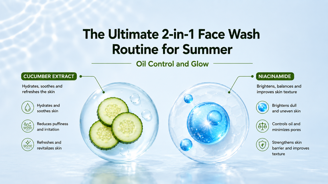 Oil Control Face Wash Routine for Summer Glow