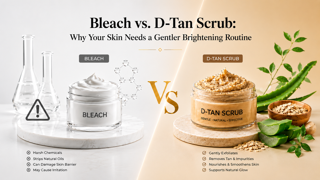 Bleach vs. D-Tan Scrub
