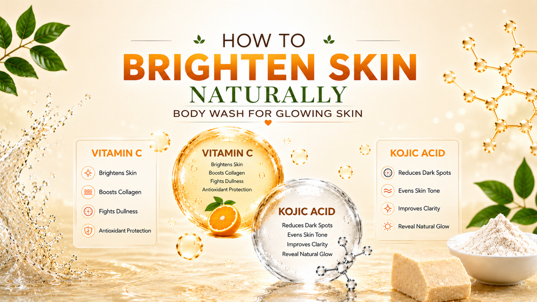 brighten skin naturally or Body wash for glowing skin