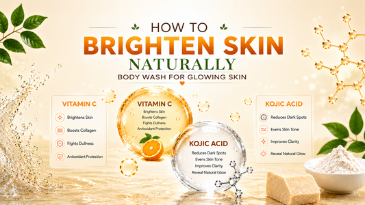 brighten skin naturally or Body wash for glowing skin