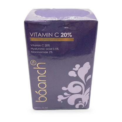 Baanch Vitamin C 20% serum box on a white background