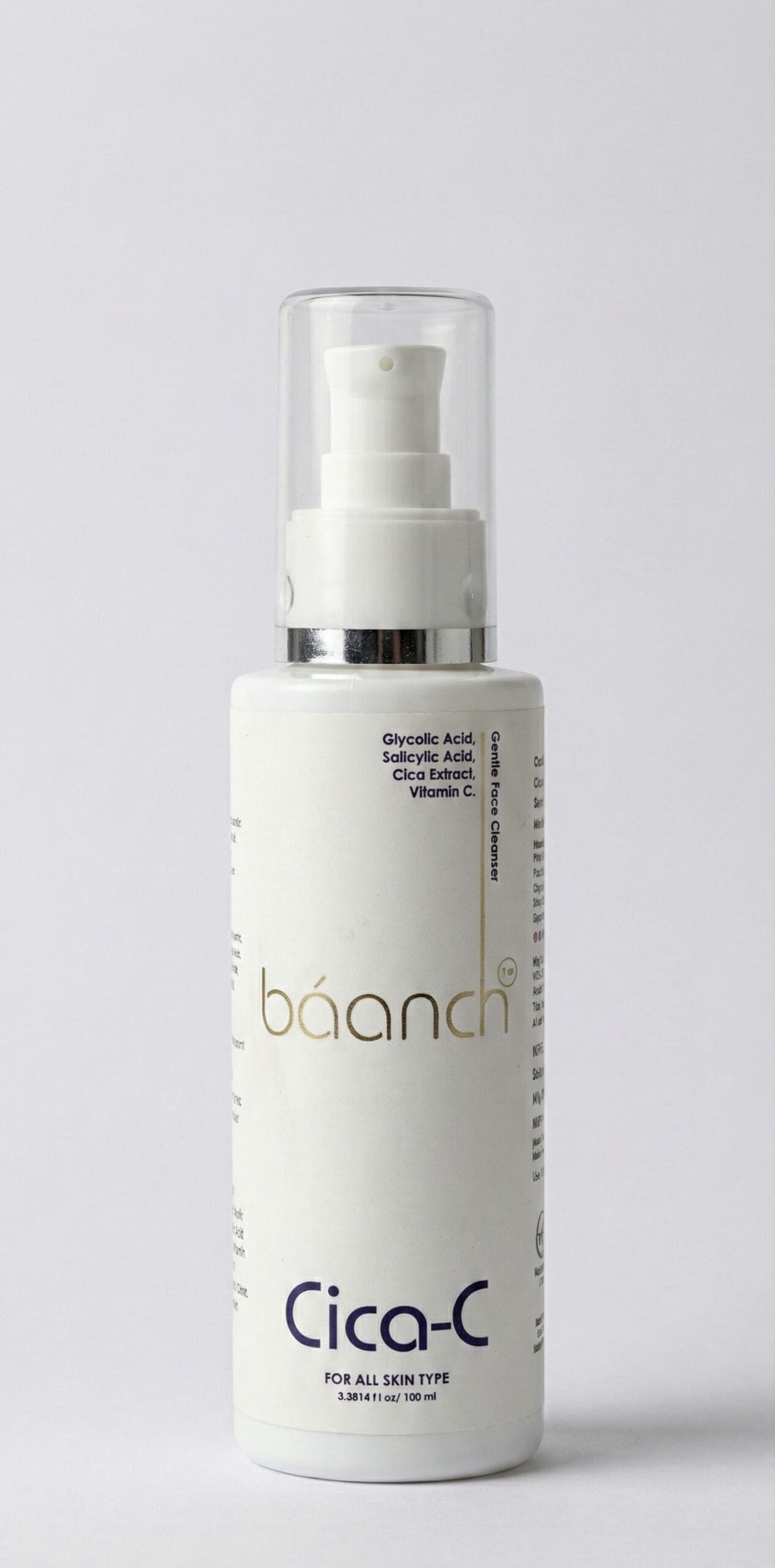 Baanch Cica-C face cleanser for acne-prone and pore-clogged skin