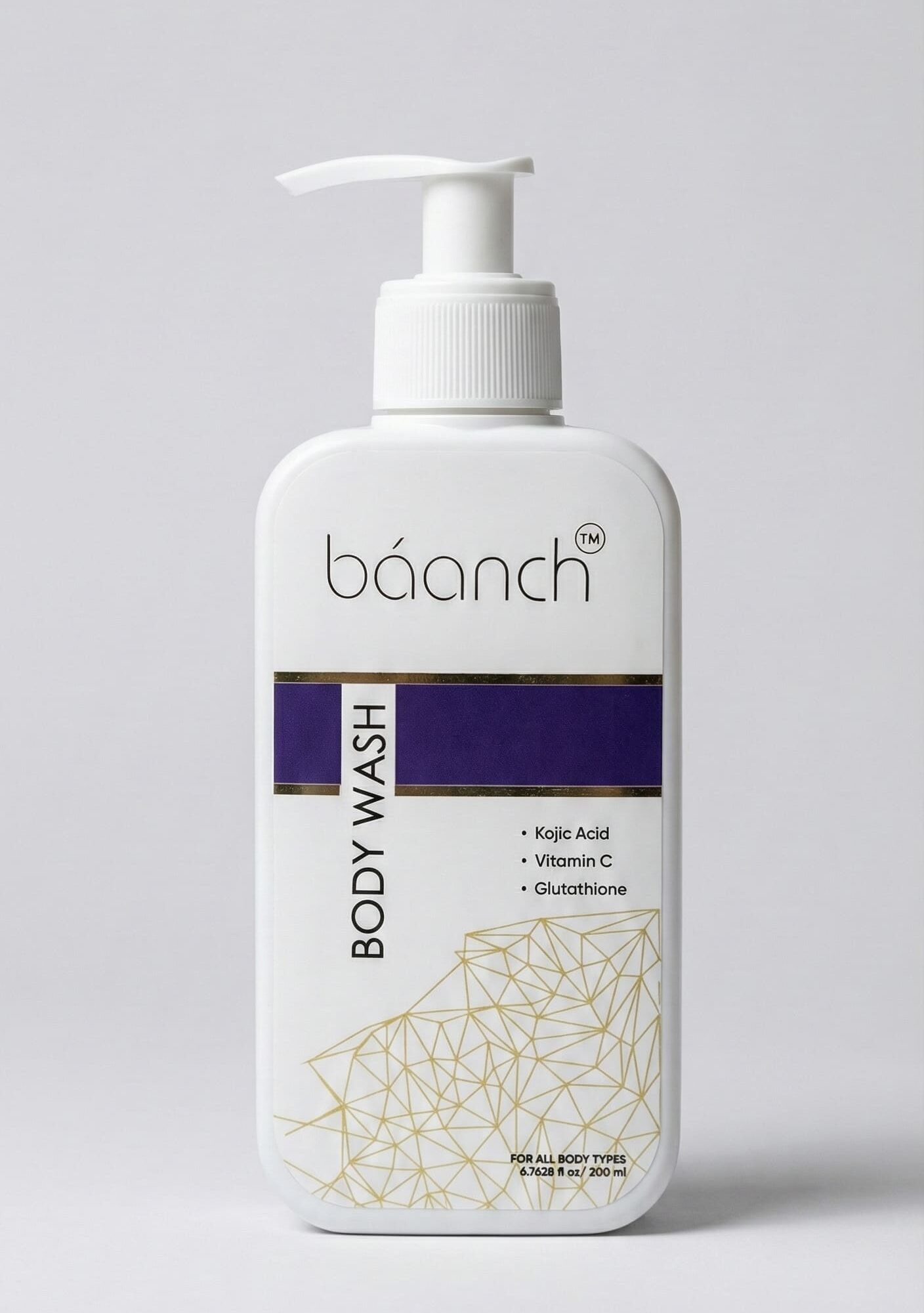 Baanch Body Wash | Vitamin C + Glutathione Best Brightening Cleanser-200 ml